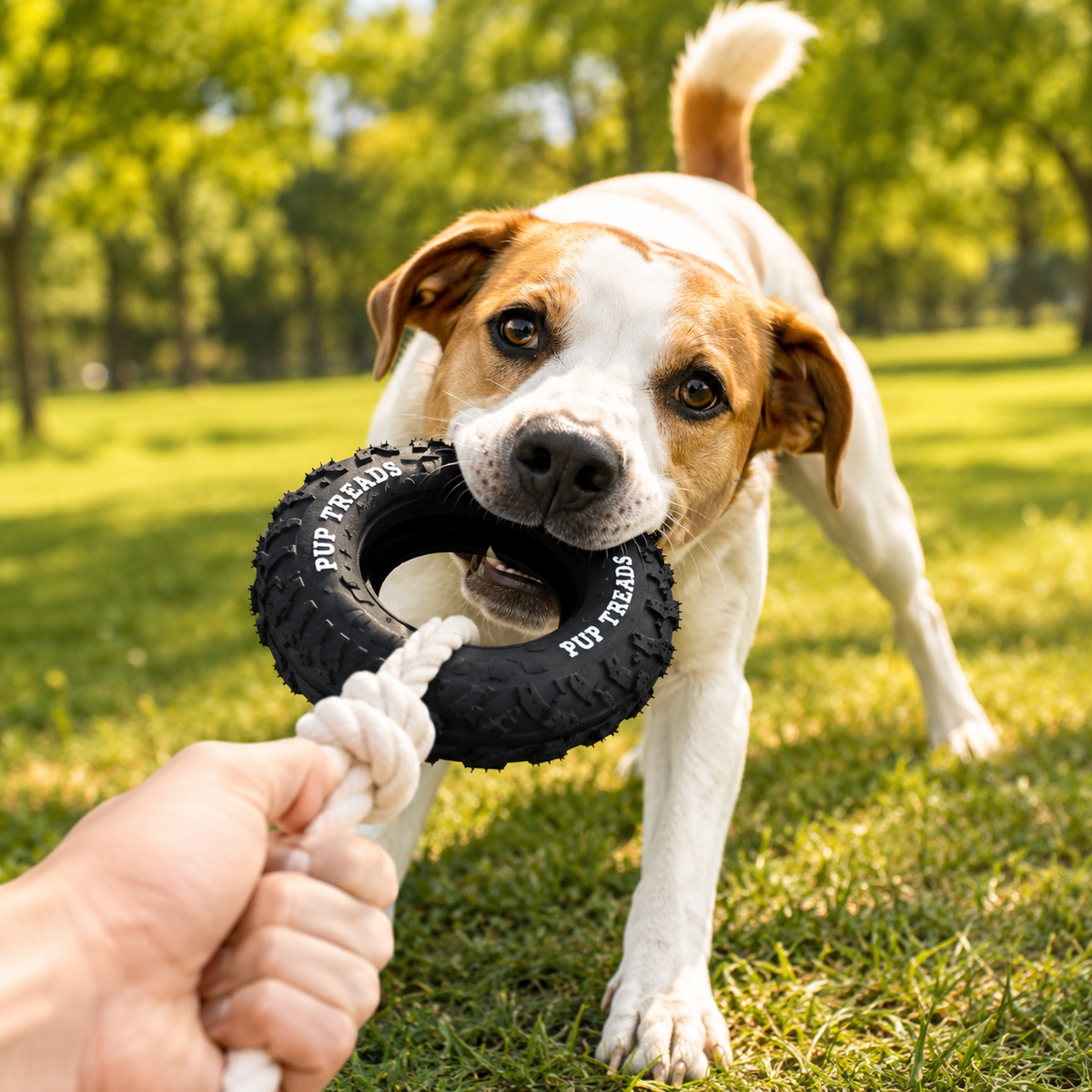 Durable TireTug Dog Toy