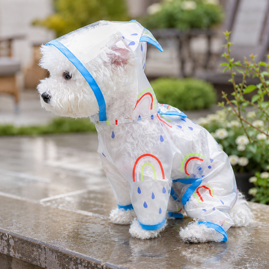 Rainbow Raincoat for Pups