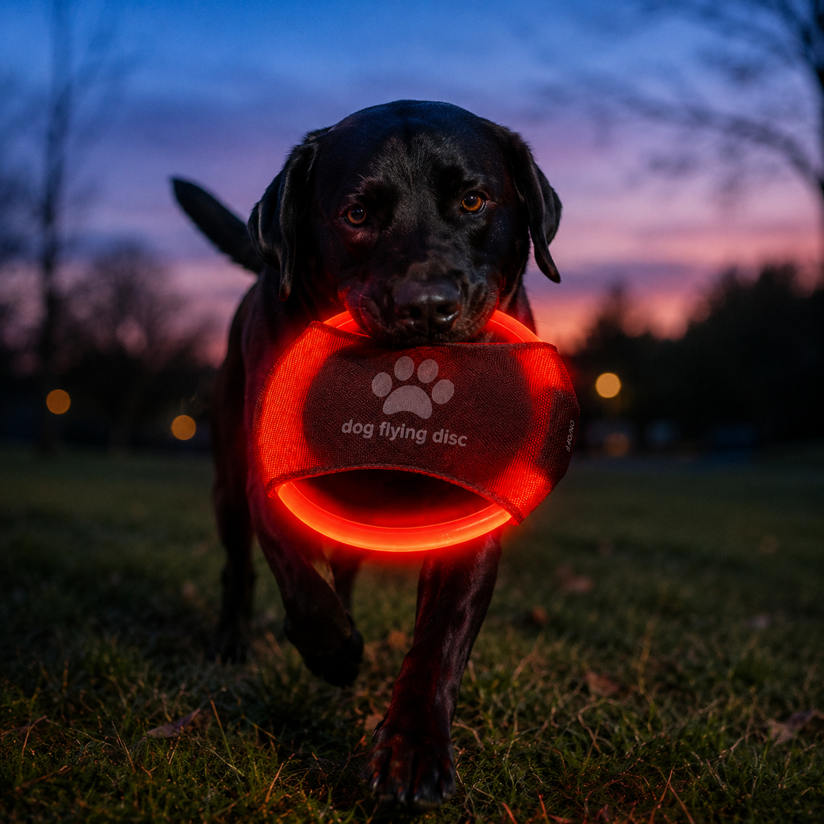 GlowFetch Rechargeable LED Flying Disc