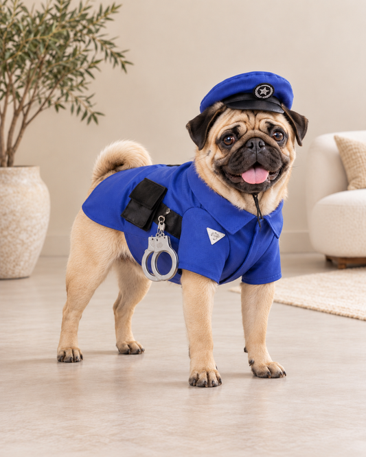 Police Officer Dog Costume