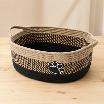 WovenPaw Dog Toy Basket