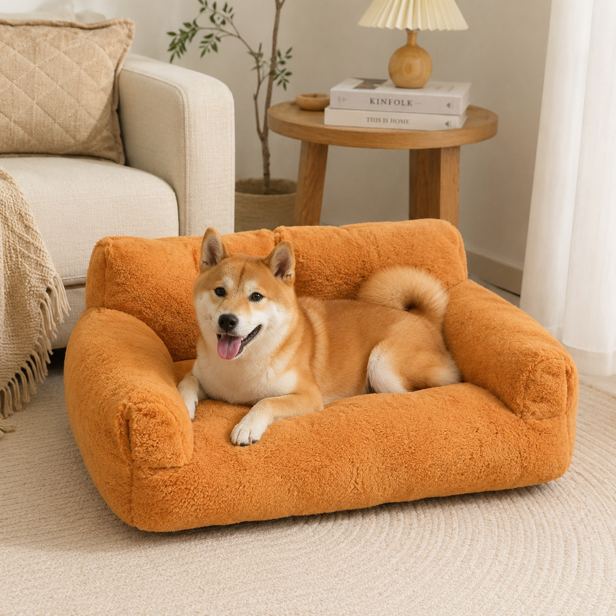 Luxury Plush Dog Sofa Bed