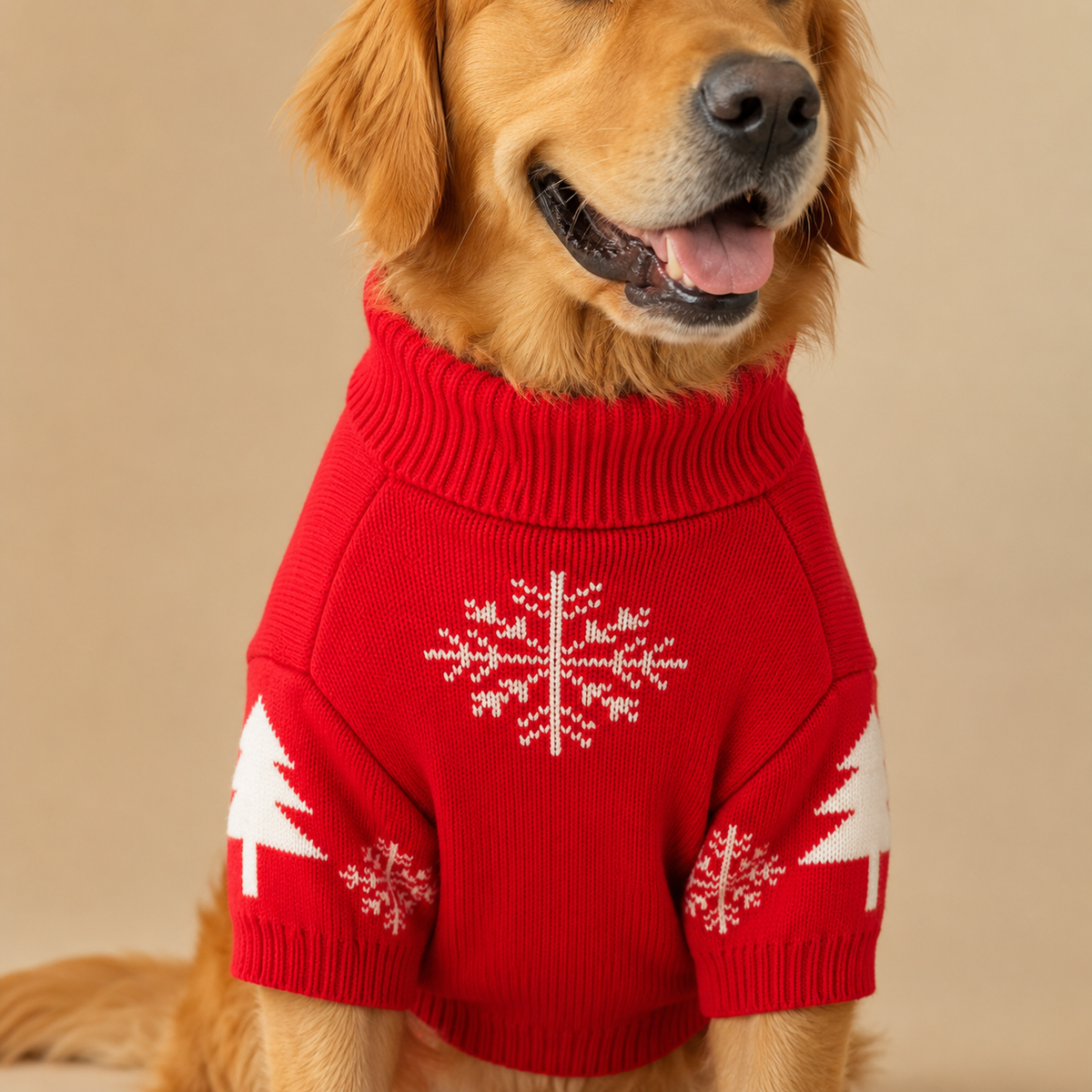 HolidayKnit Dog Sweater