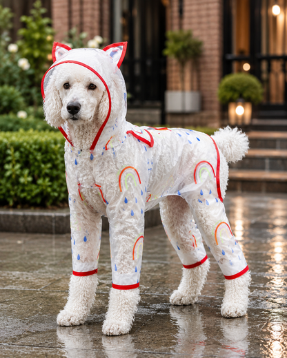 Rainbow Raincoat for Pups