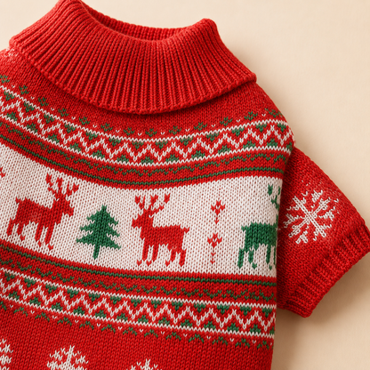 HolidayKnit Dog Sweater