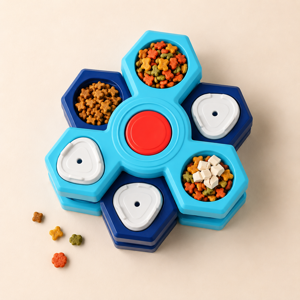 Stacked Puzzle Slow Feeder Bowl