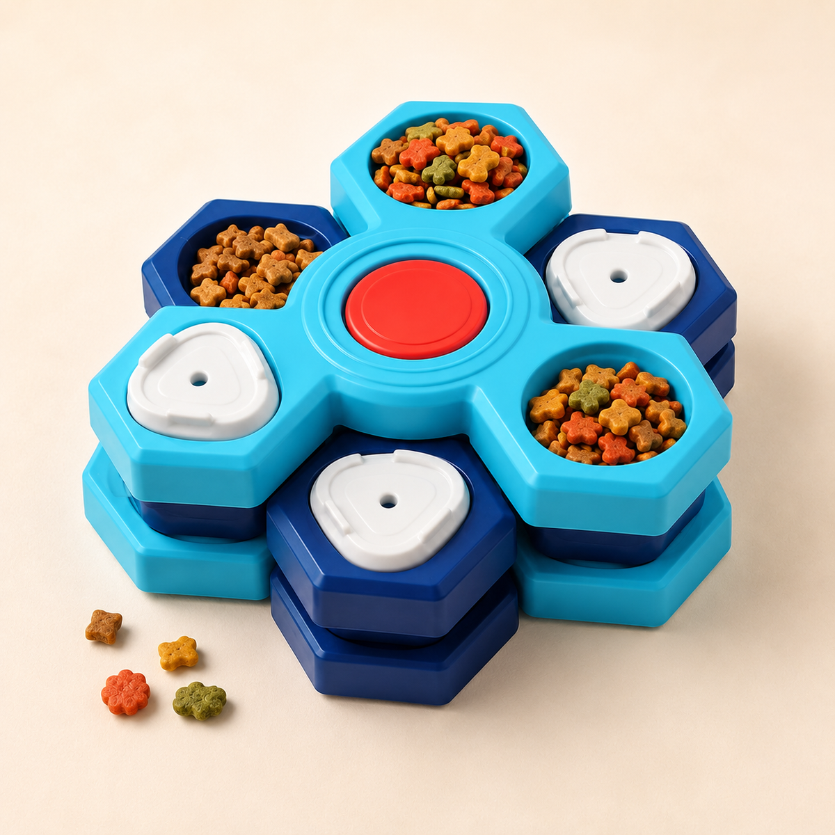 Stacked Puzzle Slow Feeder Bowl
