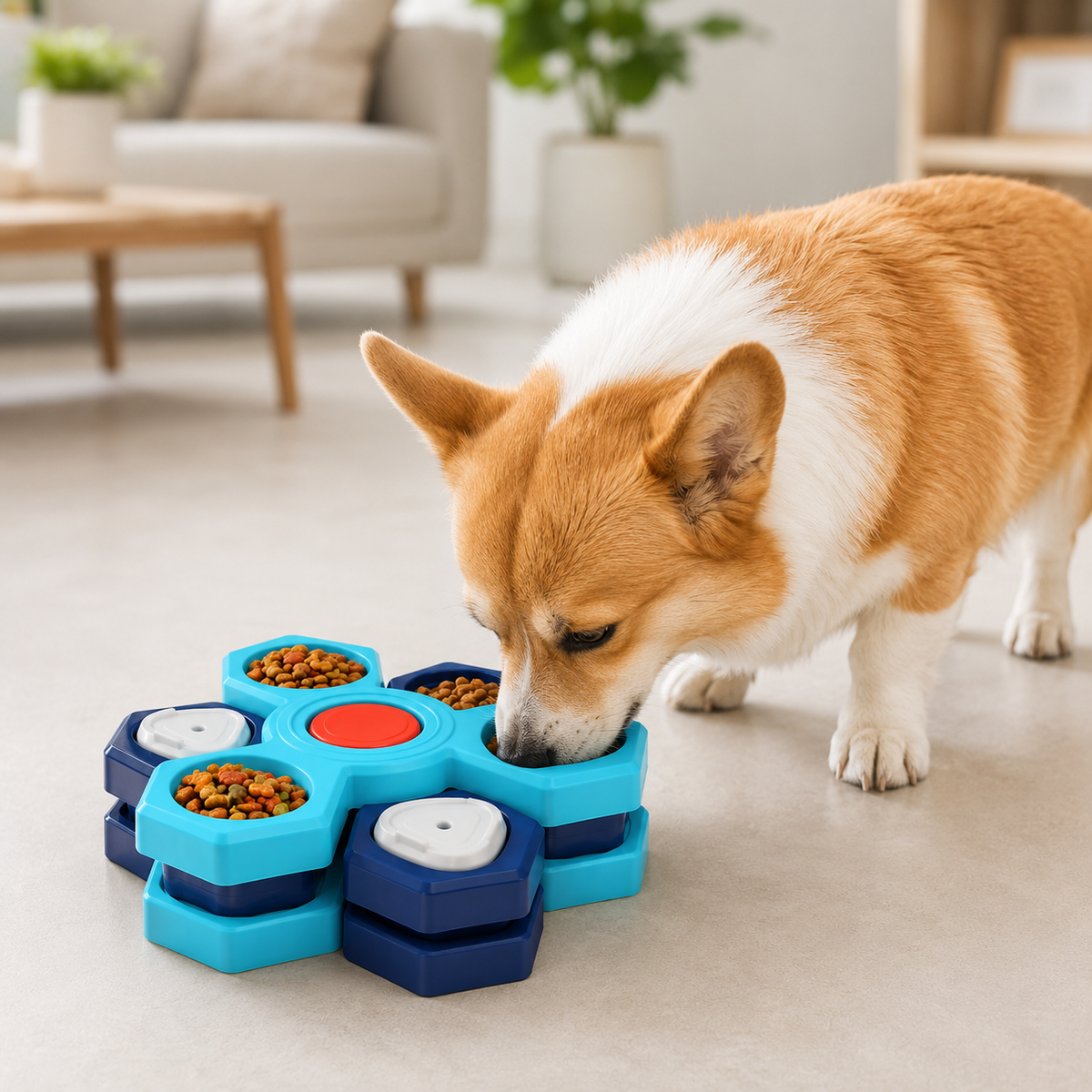 Stacked Puzzle Slow Feeder Bowl