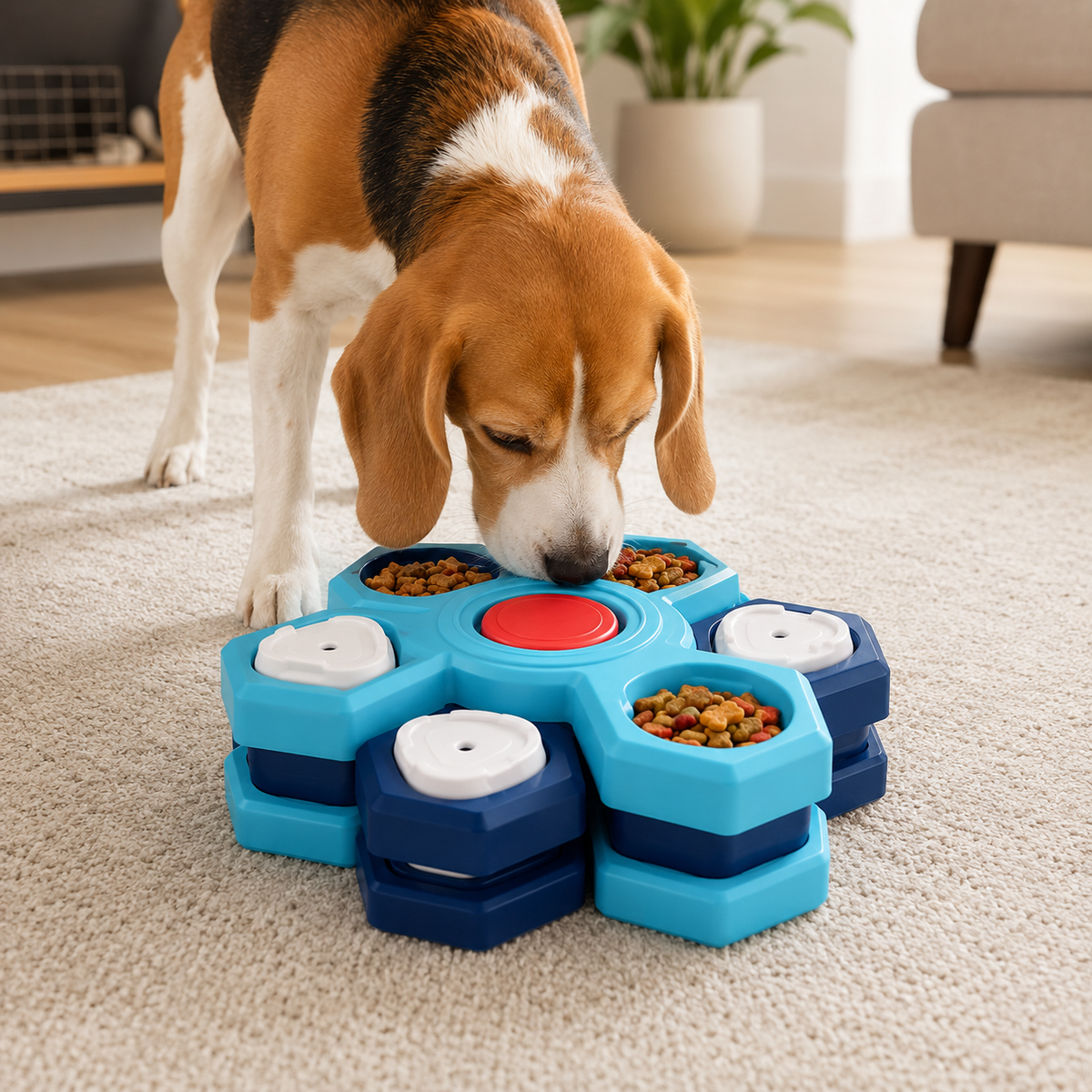 Stacked Puzzle Slow Feeder Bowl