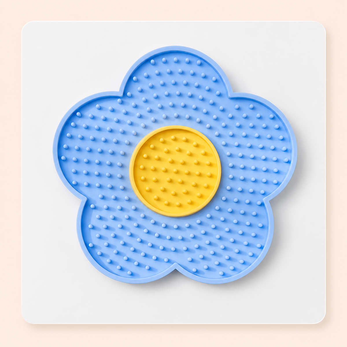 Tapete para lamer con forma de flor