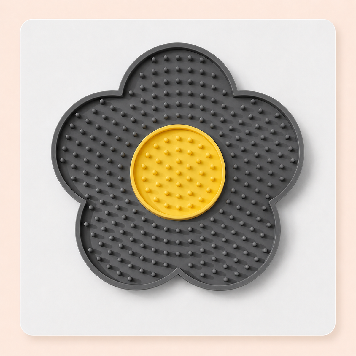Tapete para lamer con forma de flor