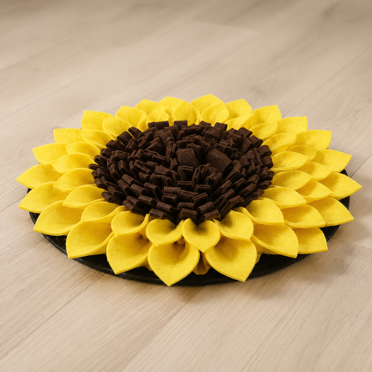 Sunflower Snuffle Mat – Washable Dog Enrichment Toy