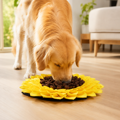 Sunflower Snuffle Mat – Washable Dog Enrichment Toy