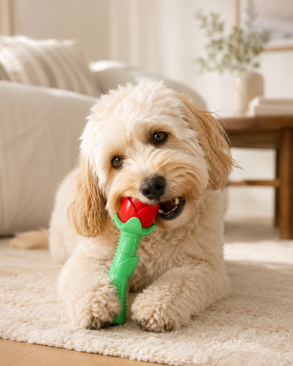 Premium Rose Dog Chew Toy