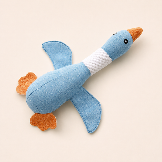 QuackComfort Plush Squeaky Dog Toy