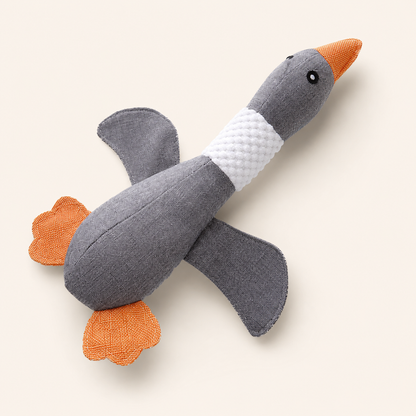 Juguete de peluche chirriante para perros QuackComfort