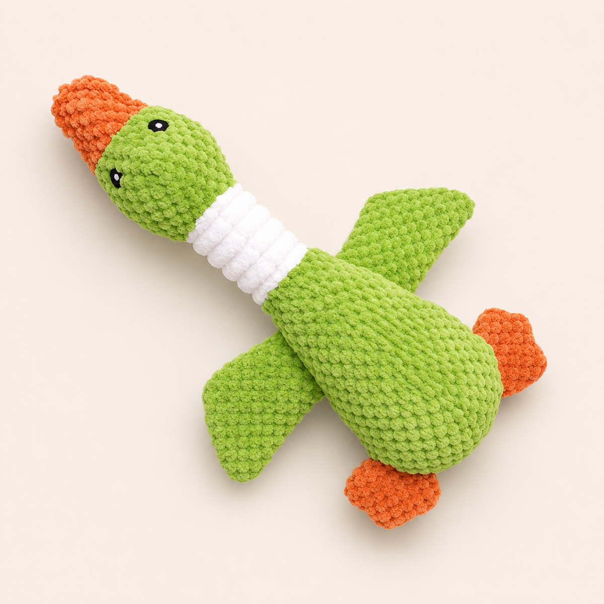 Juguete de peluche chirriante para perros QuackComfort