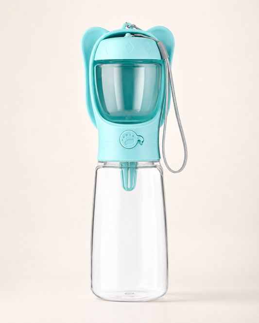 2-in-1 Dog Travel Water & Food Bottle