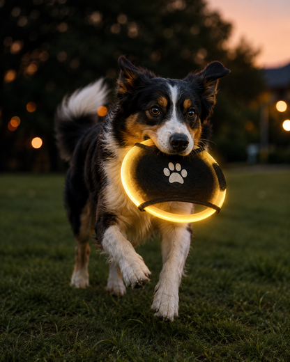 GlowFetch Rechargeable LED Flying Disc