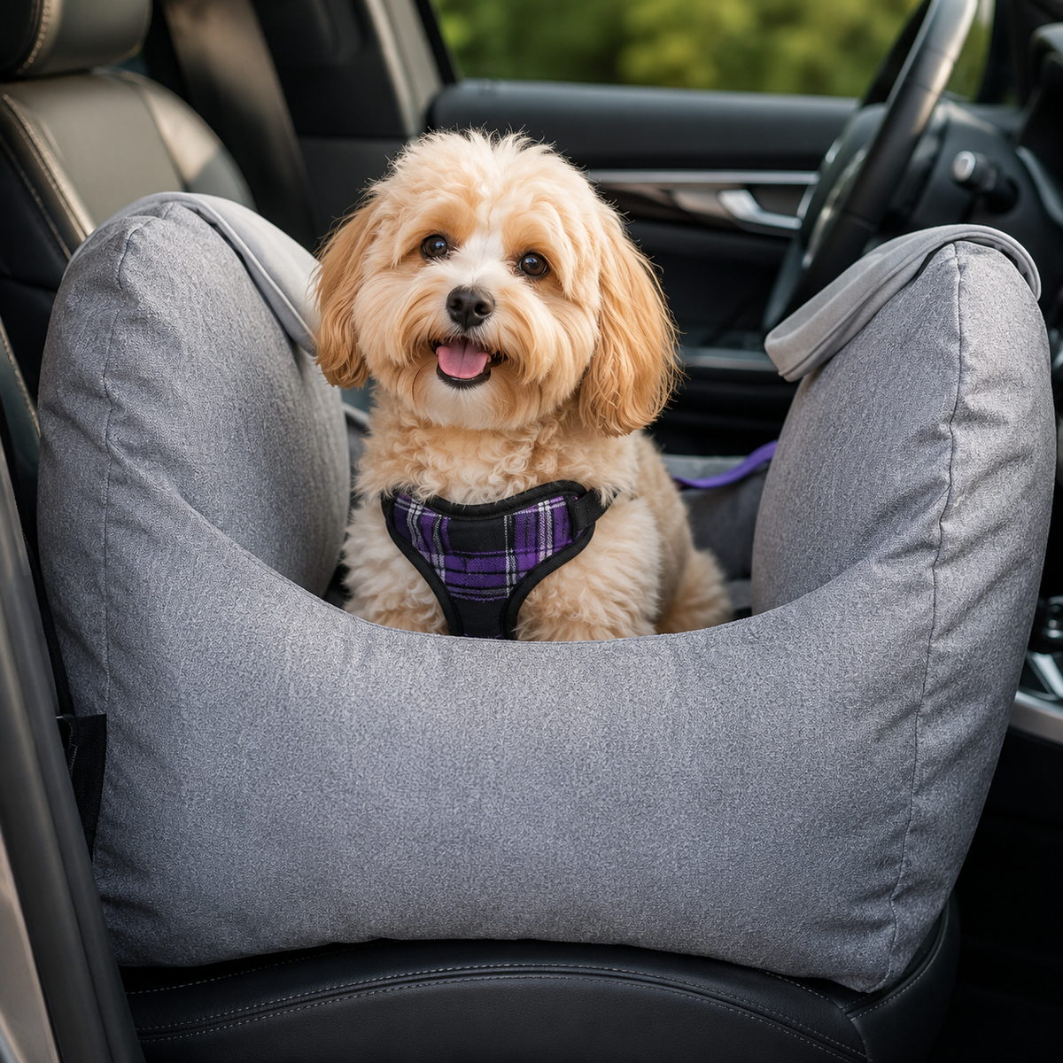 Cama de coche segura para perros TravelNest