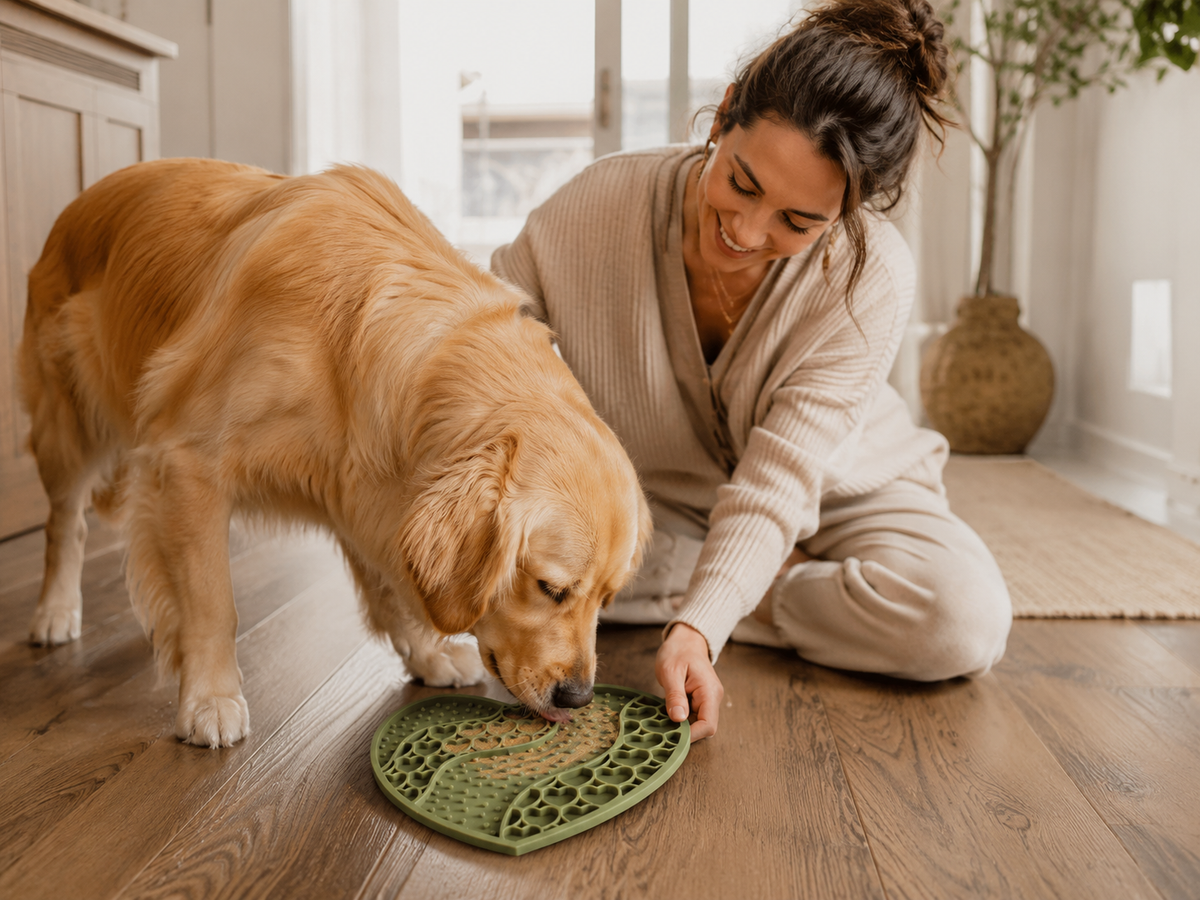 Heart Shaped Dog Licking Mat