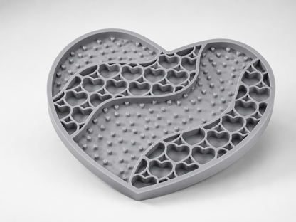 Heart Shaped Dog Licking Mat