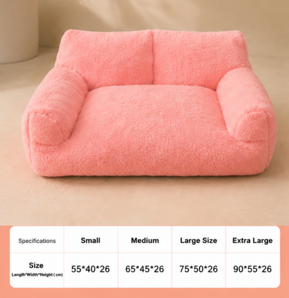 Luxury Plush Dog Sofa Bed
