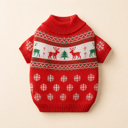 HolidayKnit Dog Sweater
