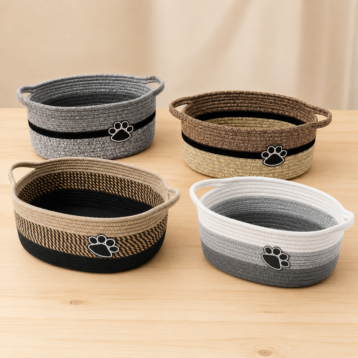 WovenPaw Dog Toy Basket