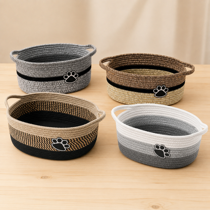 WovenPaw Dog Toy Basket