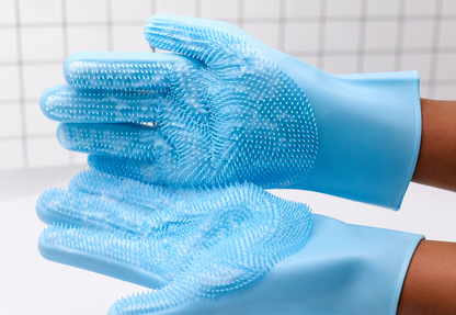 Aura Grooming Bath Gloves